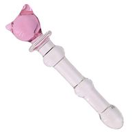 Glass Wand Massage Fairy Pink 5 Lovely Shapes Design Medical Grade Massager as A Beginner Gift Toy for Lover Fun (Medium Dog/Cat)