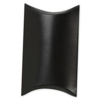 Small Black Pillow Boxes 3 1/2 " x 3" x 1" (pack of 25)