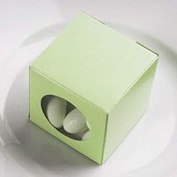 Efavormart 2x2 Sage Green Ballotin Box for Candy Treat Gift Wrap Box Party Favor Boxes Bridal Shower Anniverary Wedding -100 Boxes