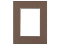 PA Framing, Single Mat, 8 x 10 inches Frame for 5 x 7 inches Photo Art Size - Cream Core/Chestnut