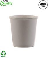 [300 PACK] 4 oz White Paper Hot Cups - Espresso, Sampling Cup, Bathroom Cups, Single Cups, Disposable Cups, Coffee Cup by EcoQuality
