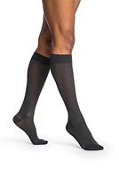 SIGVARIS Women’s Style Medium Sheer 750 Closed Toe Calf-High Socks 20-30mmHg
