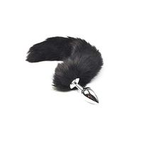 zhangwei Metal Amal Plug Back Mass`Agers Balls with Faux Fur Tail Adult Couple Play Six-Toys
