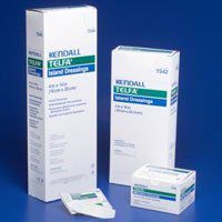 7550 Dressing Telfa Island Wound LF Str Gauze 4x4" White Non-Adh 25 Per Box P...