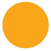 Garvey 3736, Fluorescent Orange, 35 mm Circle Label (3736-40003)