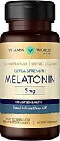 Vitamin World Extra Strength Melatonin 5mg Holistic Health 300 Coated Tablets