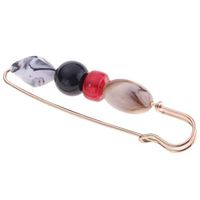 Sweater Hat Breastpin Pin Unique Large Spacer Beads Decorative Safety Pin Daily Popular Creation Aesthetic Beauty Girls Woman Cheap Design | Item Style - 5