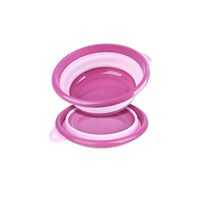 HUIJUNWENTI Folding Basin, Children, Newborn Folding Washbasin, Retractable Baby Basin, Easy To Carry Outdoor Travel Basin, Creative Basin, Pink Portable folding (Color : Pink)