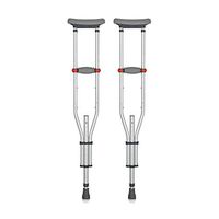 Foldable Aluminum Alloy Axillary Crutches, Adjustable Height Old Man Multifunctional Crutch