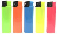 HHB Eclipse Assorted Neon Color Disposable Electronic Regular Flame Lighter, 20ct, 1274NEON-20
