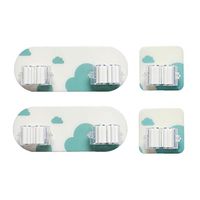 Samyki Broom Mop Grippers, Wall Mounted Mop Racks Broom Holders Mop Handles, Self Adhesive No Drilling, Holds up to 10 lbs