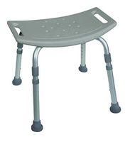 Bath Bench KD Aluminum - Without Back - 4 Each / Case - 43-2402-4