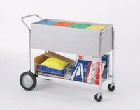 Charnstrom Long Solid Metal Cart with 10-Inch Rear Tires (B249)