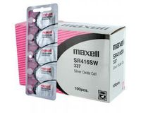 100 pc Maxell SR416SW 337 V337 SR416 Silver Oxide Watch Battery
