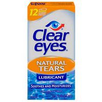 Clear eyes Natural Tears Lubricant 0.5 oz 6 Pack