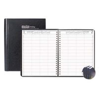 House of Doolittle 4-Person Daily Appointment Book, Executive Hardcover, 15-Minute Appointments, January-December, 2013, 8" x 11", Black