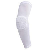 1pcs Honeycomb Pad Protective Gear Arm Pad Elbow Support Brace Protector Leg Sleeve Breathable Sport,White,L