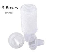 Darkduke -Disposable Ear Thermometer Covers, Earmuffs Ear Thermometer Earcap Replacement Lens Filters Probe Covers Digital Thermometers Cover Caps, Clear (60pcs)