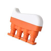 Jiecikou Finger Strengthener - Guitar Digit Exerciser - Hand Grip Workout Equipment for Musician, Rock Climbing and Therapy Orange