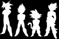 SoCool - Dragonball Z Group DBZ - Vinyl 5.5" wide (color: WHITE) decal laptop tablet skateboard car windows sticker