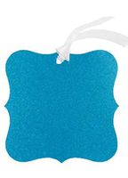 96pack Novelty Frame Turquoise Glitter Christmas Wedding Holiday Birthday Party Favor Gift Decoration Labeling Note Tags