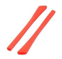 1 Pair Silicone Glasses Temple End Tips Eyeglass Ear Pads Tube Replacement Red #01