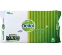 Dettol Wipes 50s- Soft, Textured Fabric Gently cleanses Your Skin Without Irritation