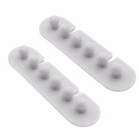 Affordable Cable Organizers, Organize Your Plug, Cables, Cords Or Wires, 5 in 1 2 Pack Strong Stick 3M Adhesive