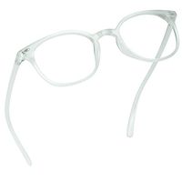 LifeArt Stylish Blue Light Blocking Computer Reading Glasses,Transparent Lens,Reduce Headache&Eyestrain for Women/Men,+2.00