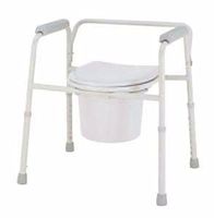 MERITS 3-In-1 Commode Deluxe With Arms 16 to 22" (#C311-4, Sold Per Box)