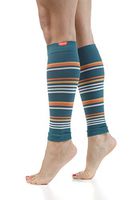 VIM & VIGR Moisture Wick Nylon Compression Sleeves for Women & Men (Dark Teal & Creamsicle, 1)