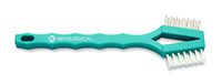Key Surgical D-2100SN Toothbrush-Style Cleaning Brush, Double Headed, Stainless Steel/Nylon, 7" (Pack of 3)