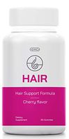 Natural Hair Growth Formula Cherry Flavored Gummies with Big 5000mcg Biotin Daily Pills. Makes Beautiful, Luxurious, Youthful Hair for Women & Men. Rich in Vitamins A,C,D,E,B6,B12,Folic Acid,Zinc