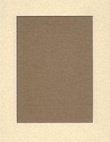 25 5x7 Light Tan Picture Mats with White Core, for 4x6 Pictures