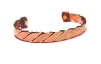 Copper Magnetic Bracelet Adjustable Cuff Pure Copper Flat Design