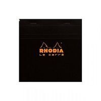 Rhodia Staplebound Black 5.75 x 5.75 Le Carre Graph Notepad - R148209