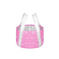 HUIJUNWENTI 10L Collapsible Portable Travel Outdoor Wash Basin Folding Bucket for Camping Hiking Travelling Fishing Washing,Pink Portable folding (Capacity : 10L, Color : Pink)