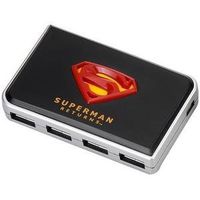 4PORT USB 2.0 Hub Irocks Superman Blue