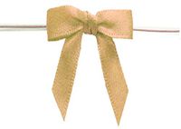 BAYWIND LTD; 1.75" Twist Tie Bows (250pc, Old Gold)