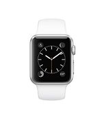 Apple Watch Sport 42mm with Silver Aluminum Case and White Sport Band - MJ3N2LLA (Renewed)