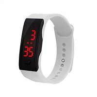Fxbar,Children's Students Bracelet Watches LED Digital Display Sport Watch Smartwatch (White)