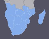 Southern Africa GPS map 2020 for Garmin Devices