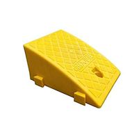Lightweight Wheelchair Ramp, 4cm Rubber Non-Slip Ramps Pad, Heavy Duty 400kg Loading Ramp Car Truck Underground Garage Road Solution (Size: 100 25 4cm) (Color : Yellow)