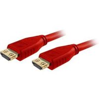 COMPREHENSIVE CABLE HD-HD-6PRORED / Pro AV/IT High Speed HDMI Cable with ProGrip, SureLength, CL3- Deep Red 6ft