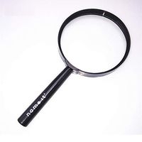 lightlampPersonal Assistant Reading magnifying glass Plastic Handle magnifying glass Small Font high Magnification magnifying glass Handheld magnifying glass, 77mm × 148mm magnifying glass