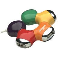 Manhattan 4-Port Hi-Speed Usb Flex Hub, Bus Power - Each Port Rotates 180 Degrees To Easily Connect Most Usb Devices "Product Category: I/O & Storage Controllers/Usb/Firewire Adapters"