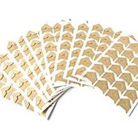 VEEPPO 240pcs Photo Mounting Corners Self Adhesive Paper for Photo Book Scrapbook (Kraft color)