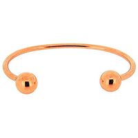 TOC Unisex Coppertone Magnetic Ball Oval Bangle Bracelet