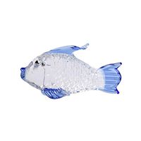 Fabal Crystal Swan Goldfish Wedding Decor Paperweight Figurine Gift Crafts Home Decor (Blue, Goldfish)