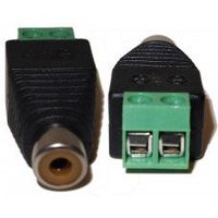 CamVtech USA (10 pcs) UTP Cat5/Cat6 Cable to AV RCA Female Screw Terminal Audio/Video Connector